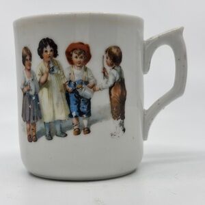 Charming Ceramic Childs Mug with Child Illustration